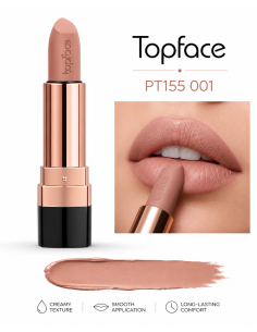 Topface Instyle Matte Lipstick PT155.001K | rouge à lèvres mat net