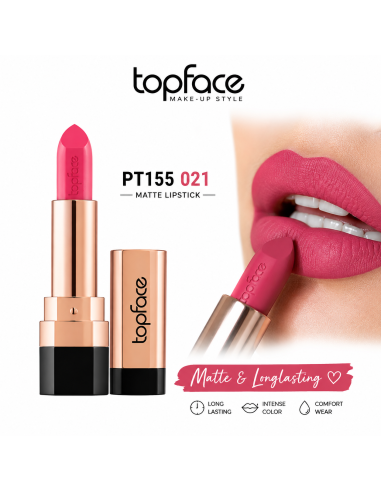 Topface Instyle Matte Lipstick PT155.021K | rouge à lèvres mat net