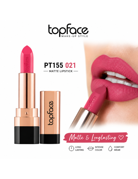 Topface Instyle Matte Lipstick PT155.021K | rouge à lèvres mat net