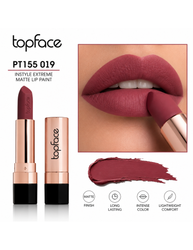 Topface Instyle Matte Lipstick PT155.019K | rouge à lèvres mat net