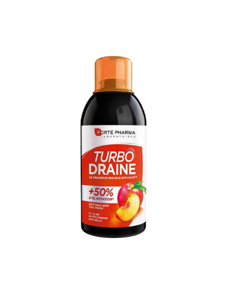 Forté Pharma Turbodraine thé-pêche – 500 ml | cosmetique.tn