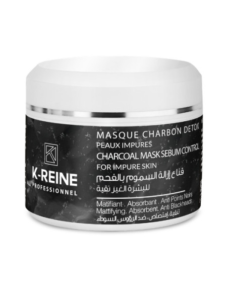 K-Reine Masque visage Charcoal au charbon actif 150 ml