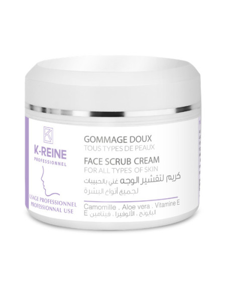 K-Reine Crème de gommage visage camomille, aloe vera et vitamine E 150 ml
