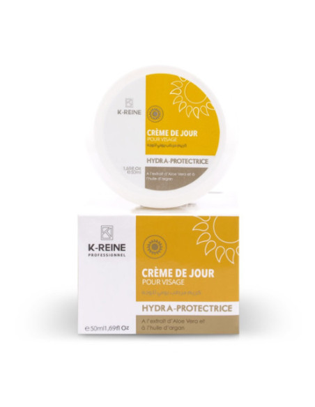 K-Reine Crème de jour Hydra-Protectrice argan et aloe vera 50 ml