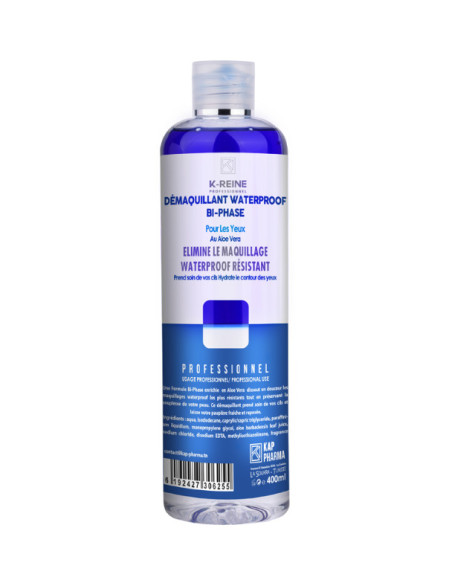 K-Reine Démaquillant biphasé yeux waterproof à l’aloe vera 400 ml