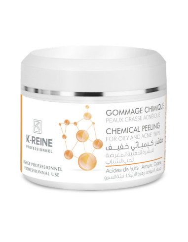 K-Reine Gommage chimique visage peaux grasses aux acides de fruits 150 ml
