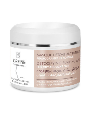 K-Reine Masque purifiant visage peaux grasses aux argiles 150 ml