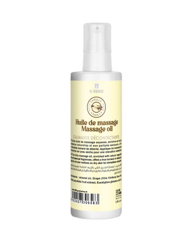 K-Reine Huile de massage Eucalyptus Vanille — 200 ml