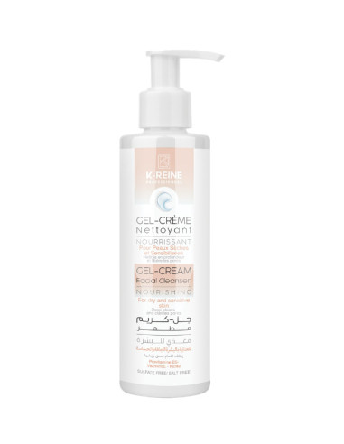 K-Reine Gel-crème nettoyant nourrissant peaux sèches 200 ml