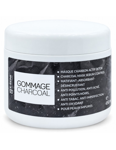 K-Reine Gommage visage Charcoal au charbon actif 450 ml