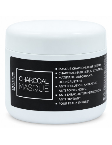 K-Reine Masque visage Charcoal au charbon actif 450 ml