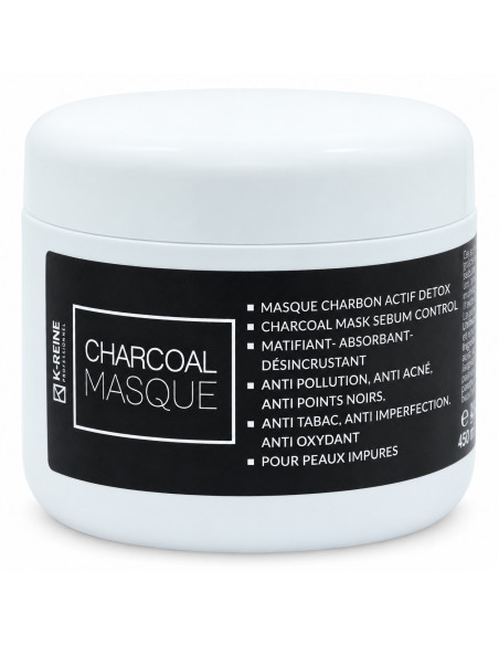 K-Reine Masque visage Charcoal au charbon actif 450 ml