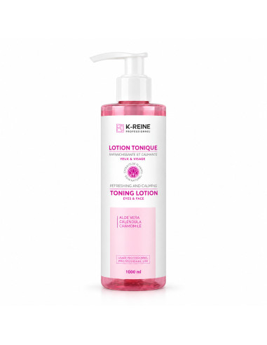 K-Reine Lotion tonique rafraîchissante aloe vera, calendula et camomille 1 L