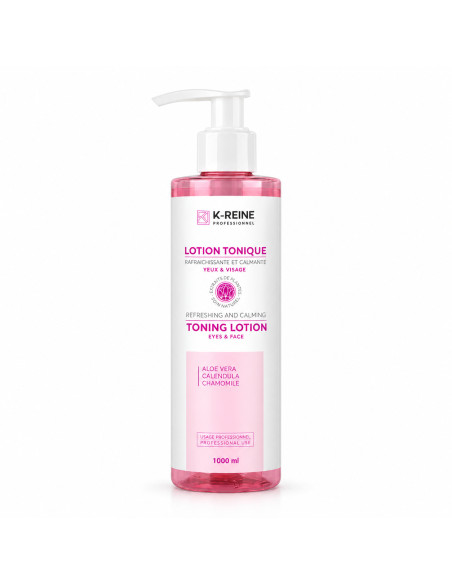 K-Reine Lotion tonique rafraîchissante aloe vera, calendula et camomille 1 L