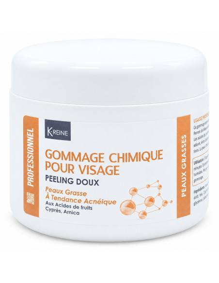K-Reine Gommage chimique visage peaux grasses aux acides de fruits 450 ml