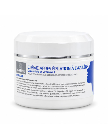 K-Reine Crème après épilation visage azulène — 450 ml