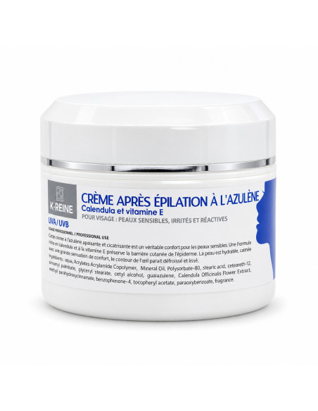 K-Reine Crème après épilation visage azulène — 450 ml
