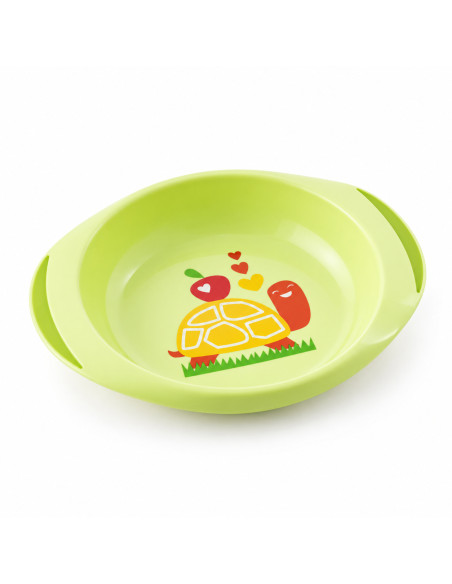 Ensemble assiettes bébé plate et creuse décorées