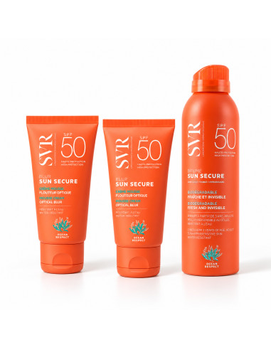 SVR Pack Sun Secure 2 × Blur SPF50 50 ml + Brume SPF50 200 ml