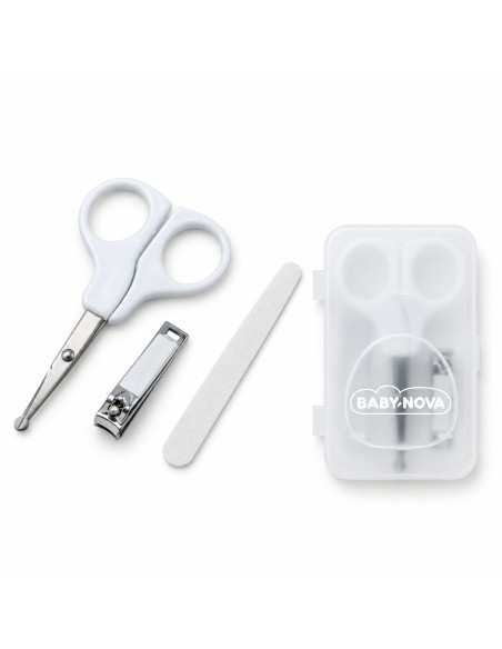Coffret de manucure bébé, ciseaux, lime et coupe-ongles - Baby Nova