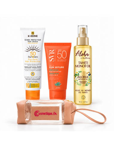 Pack SVR Blur SPF50+, K-Reine et Aloha Classique + trousse transparente