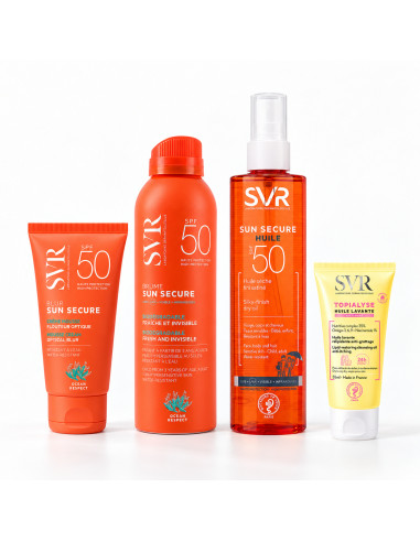 Pack SVR Blur + Brume + Huile SPF50 + Topialyse 55 ml