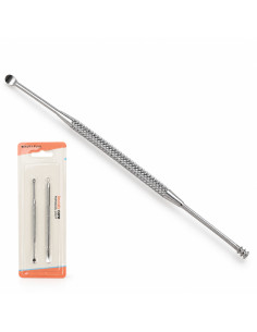 Kit tire comedon 2 pièces acier inoxydable
