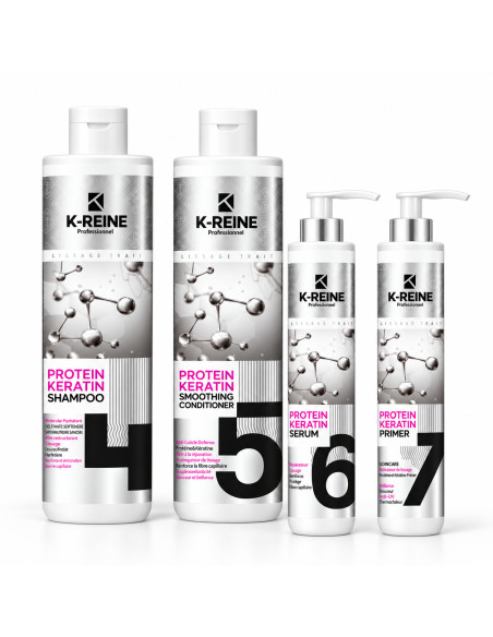 Coffret entretien Protéine Kératine K-Reine – 4 soins