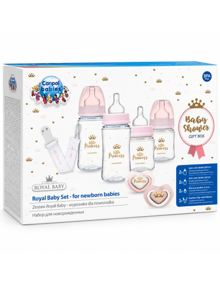 Canpol babies kit de naissance rose