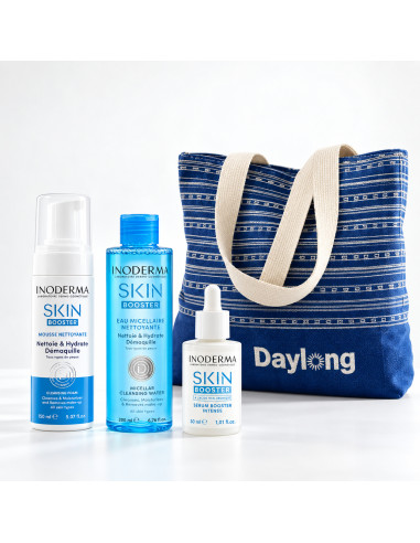 InoDerma Skin Booster Pack Sérum 30 ml, Mousse 150 ml et Eau Micellaire 200 ml