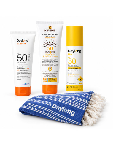 Pack Daylong Extreme Lait SPF50+ 100 ml, Kids et K-Reine + fouta