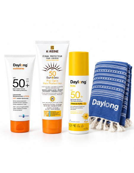 Pack Daylong Extreme Lait SPF50+ 100 ml, Kids et K-Reine + fouta