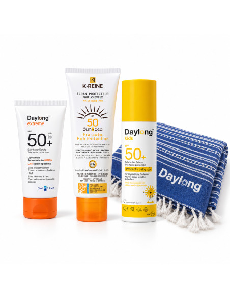 Pack Daylong Extreme Lait SPF50+ 50 ml, Kids et K-Reine + fouta
