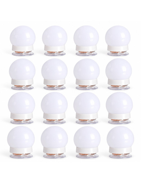 Kit éclairage LED pour miroir de maquillage, 16 ampoules