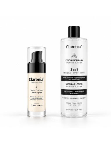 Clarenia pack sérum clarifiant 30 ml + eau micellaire 500 ml