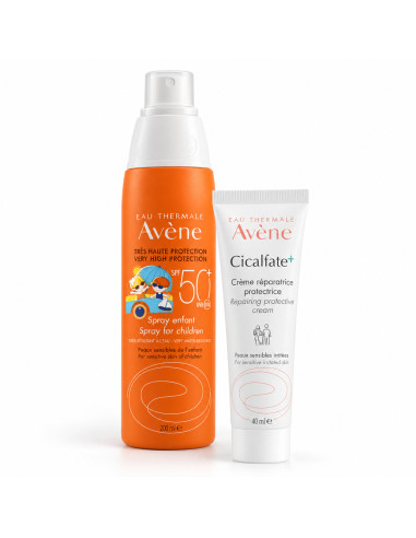 Avène Spray enfants SPF50+ 200 ml + Cicalfate+ 40 ml offerte