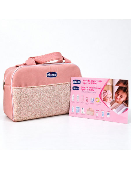 Chicco sac de maternité rose — 12 articles et sac offert