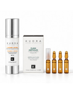 KUORA Duo sérum vitamine C/rétinol 50 ml + Flash 4 × 2 ml