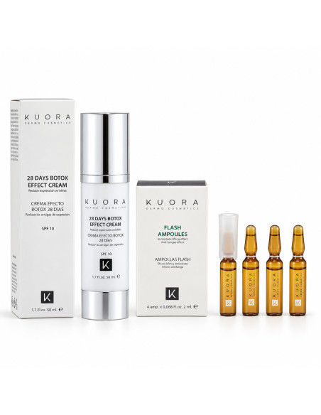 KUORA Duo crème effet Botox 50 ml + Flash 4 × 2 ml