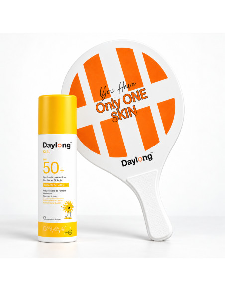 Daylong Kids lait solaire SPF 50+ 150 ml et raquette offerte