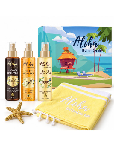 InoDerma Aloha Pack Gold Edition Trio Monoï 3 × 150 ml