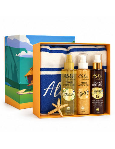 InoDerma Aloha Pack Gold Edition Trio Monoï 3 × 150 ml