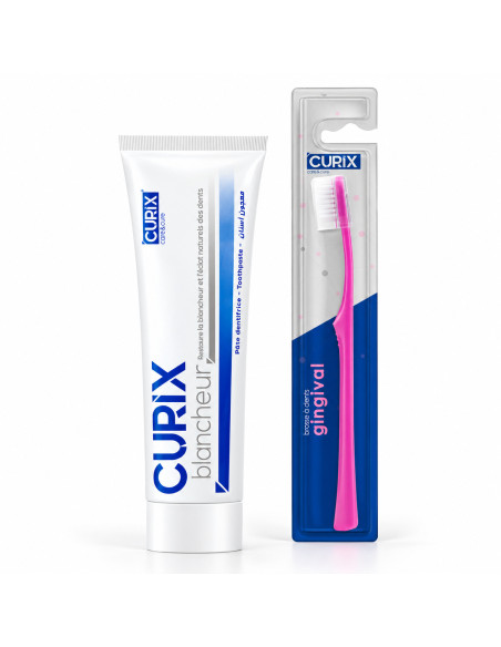 Curix Dentifrice Blancheur avec brosse à dents offerte