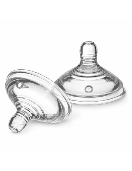 2 tétines Closer to Nature pour préparations épaisses 6 mois et + — Tommee Tippee