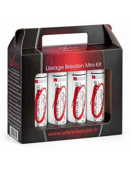 Urban Keratin Mini Kit lissage brésilien 4 × 100 ml