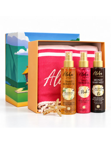 InoDerma Aloha Pack Pink Edition Trio Monoï 3 × 150 ml