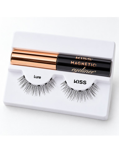 KISS Magnetic Lure KMEK01C – Kit eyeliner et faux cils
