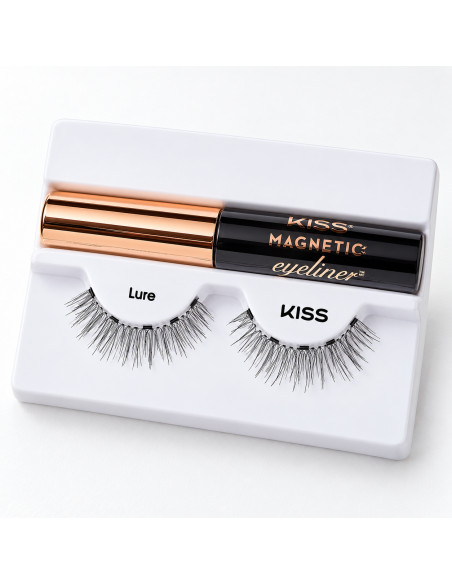 KISS Magnetic Lure KMEK01C – Kit eyeliner et faux cils