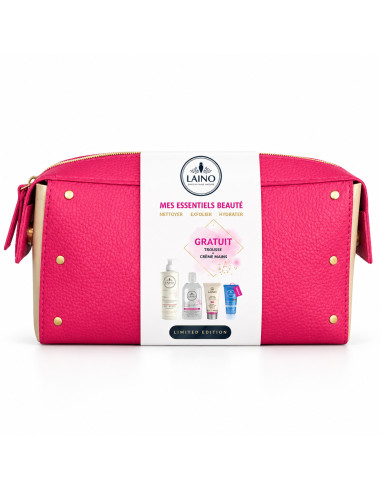 Trousse soins micellaire, karité, gommage et mains – Laino