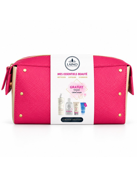 Trousse soins micellaire, karité, gommage et mains – Laino
